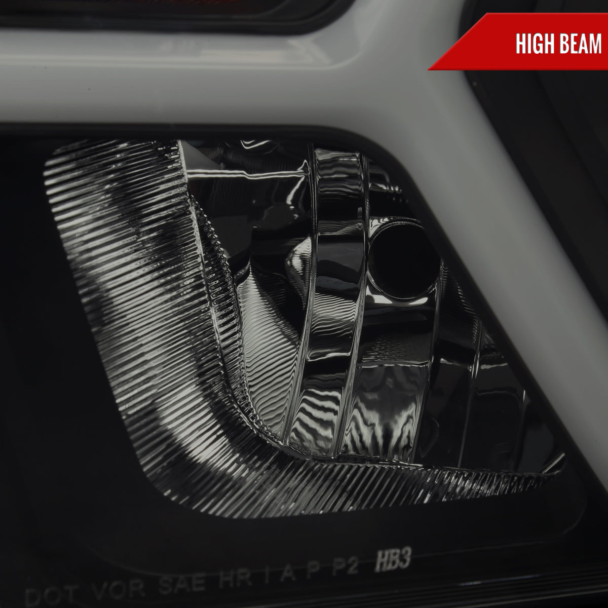 2022 Ram Animated OE Blk Spec-D smoked headlights