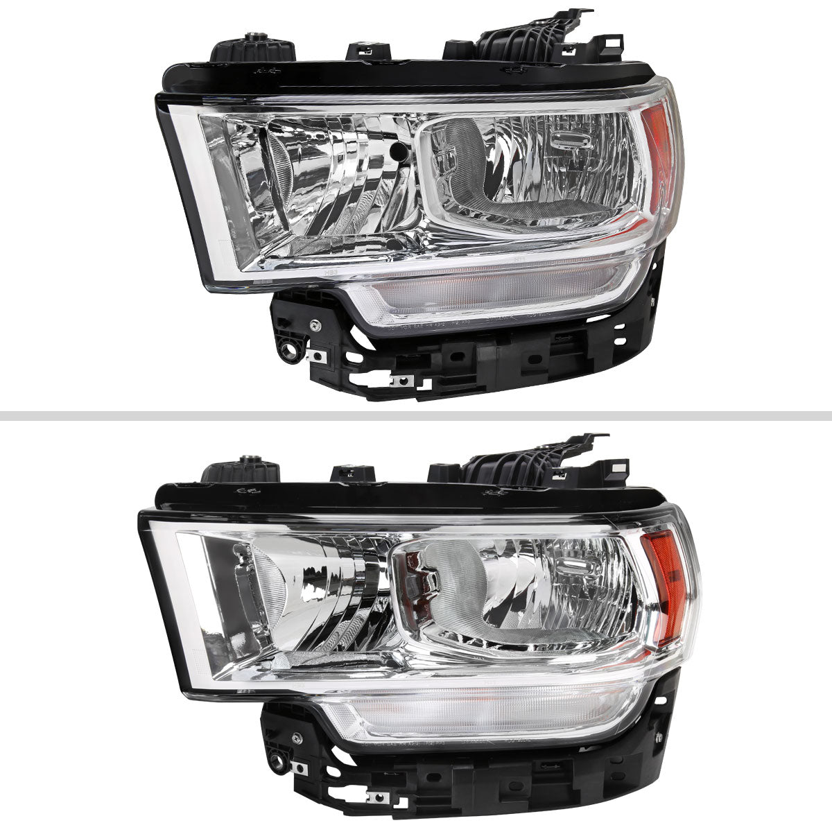 2020 RAm 3500 OE Spec-D chrome aftermarket headlights