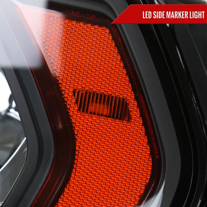 Replace Driver Headlight 2019-2024 Ram 2500 3500 With Spec-D Black Clear