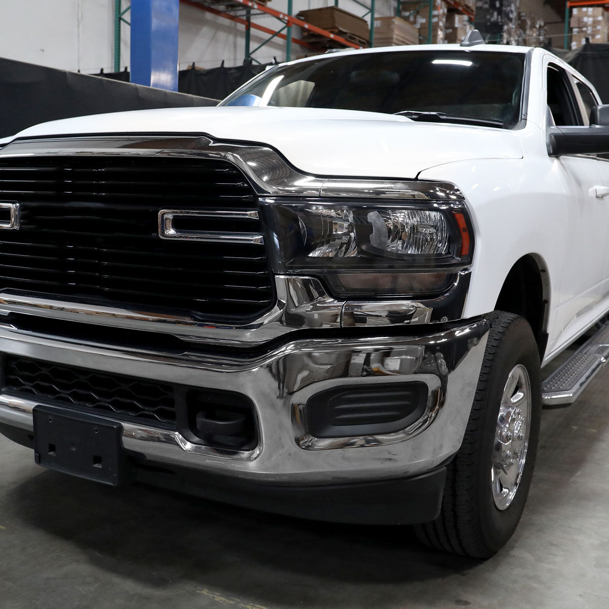 Restore OEM Look 2019-2024 Ram 2500 3500 Left Headlight Black Clear