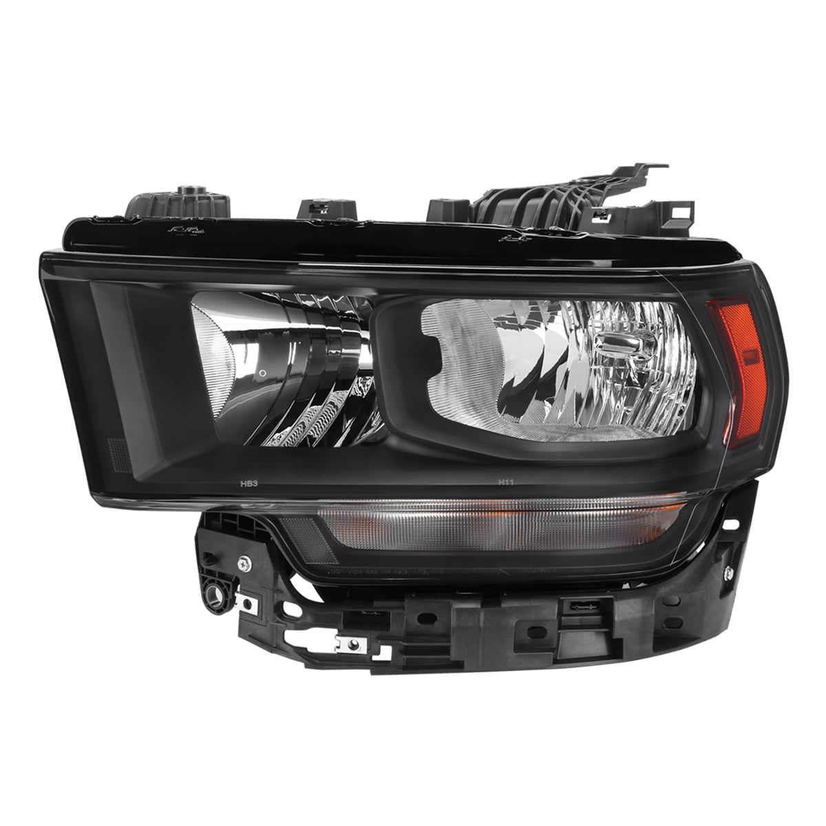 Spec-D 19 Dodge Ram 2500 3500 OE Halogen Headlight Left- Black improve