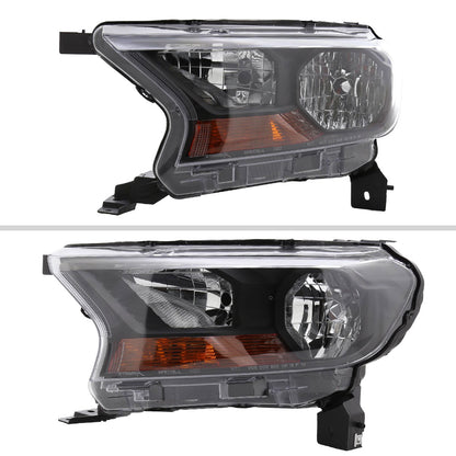 2020 Ford Ranger XL XLT Spec-D black aftermarket headlights