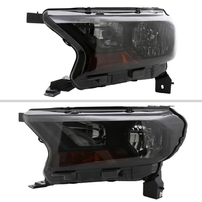 2020 Ranger XL XLT OE Spec-D black aftermarket headlights