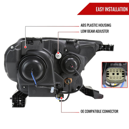 20 Ranger XL XLT OE Spec-D black headlights