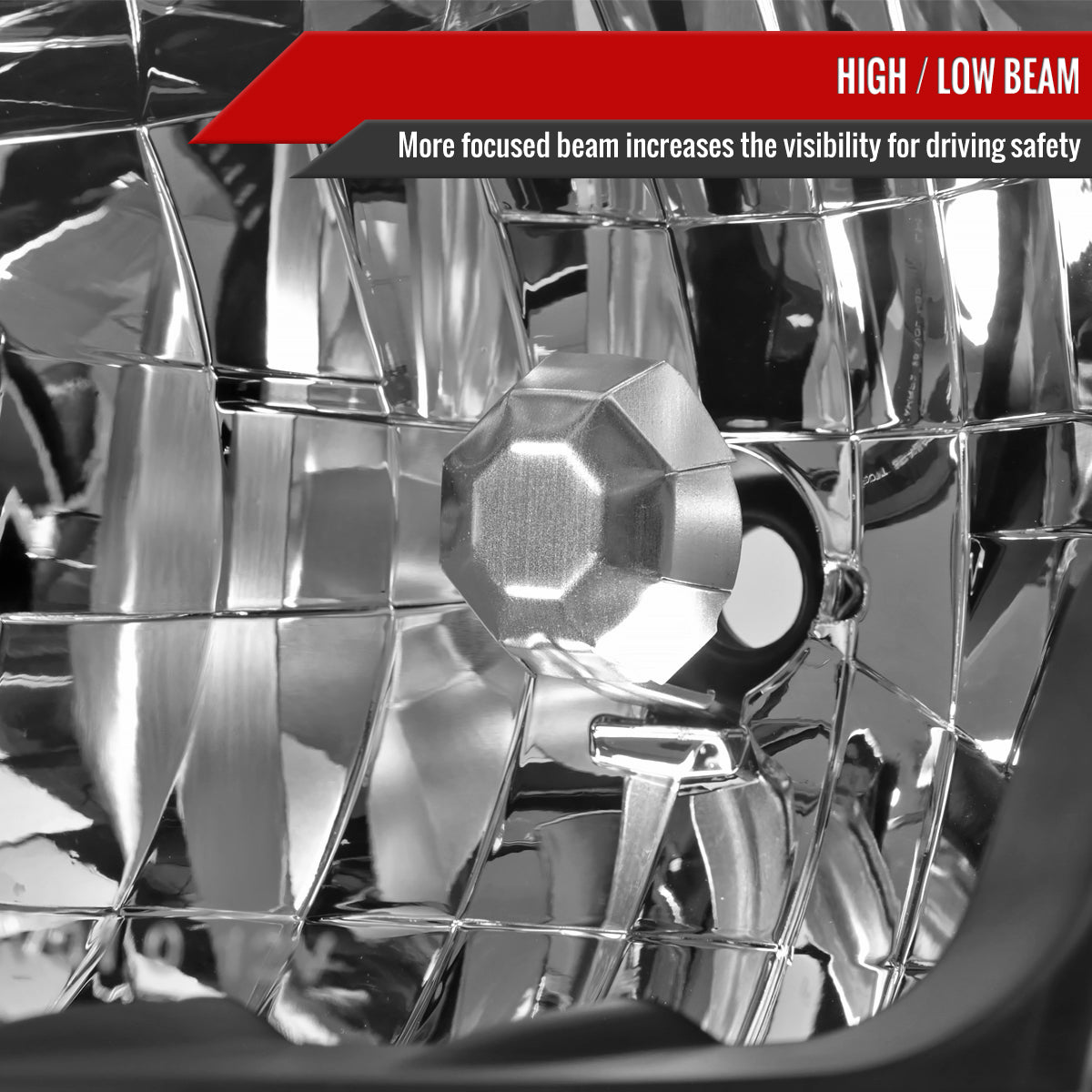 Spec-D 2001-2003 Toyota RAV4 OE Style Black Headlights