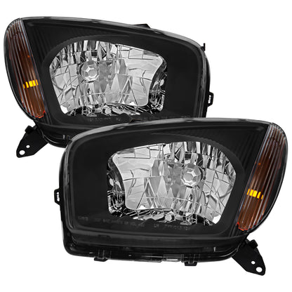 Spec-D 2001-2003 Toyota RAV4 OE Style Black Headlights
