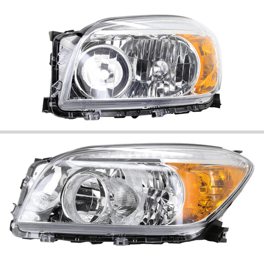 2007 Toyota RAV4 Factory Spec-D chrome aftermarket headlights