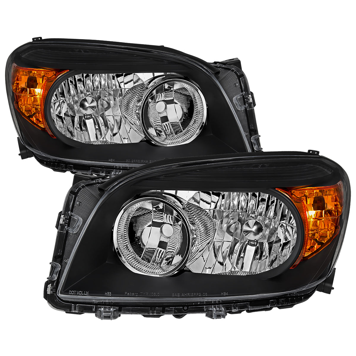 Spec-D 2006-2008 Toyota RAV4 OE Style Black Headlights