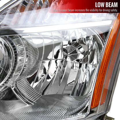 2009 Rogue Select Driver Spec-D driver-side aftermarket headlights