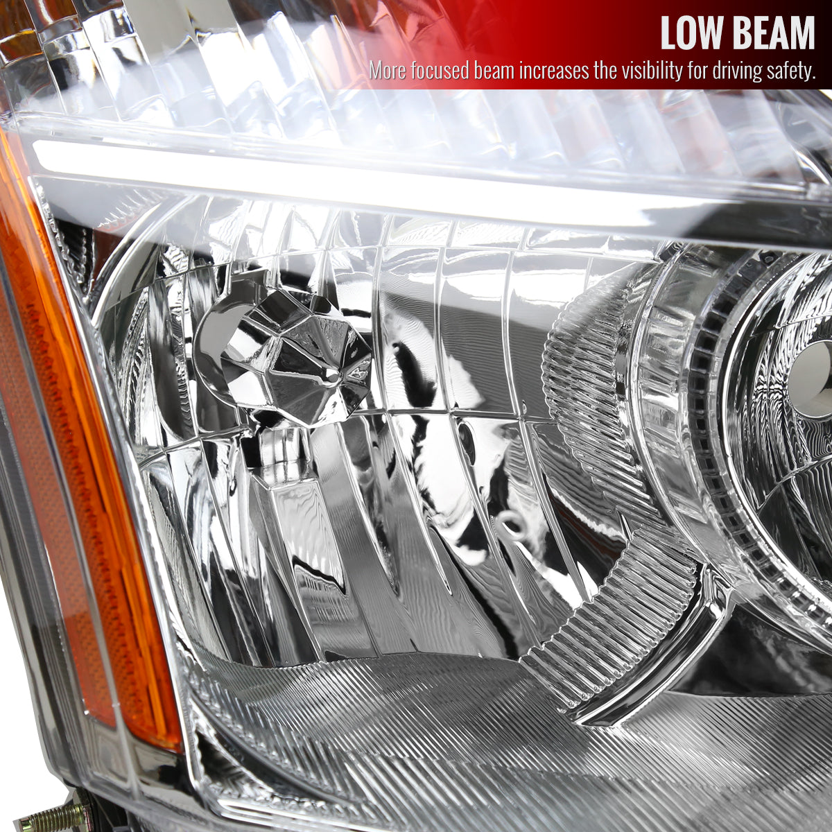 2009 Rogue Select Passenger Spec-D passenger-side aftermarket headlights