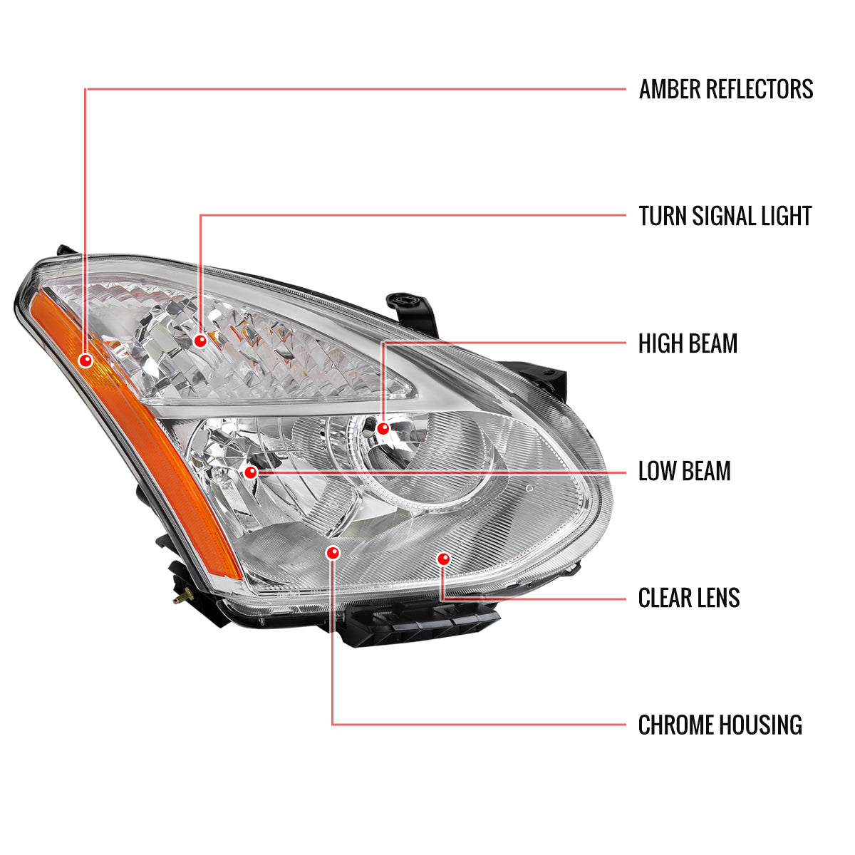 11 Rogue Select Passenger Spec-D passenger-side lighting upgrade