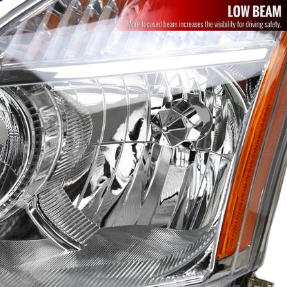 2009 Rogue Select OE Spec-D chrome aftermarket headlights