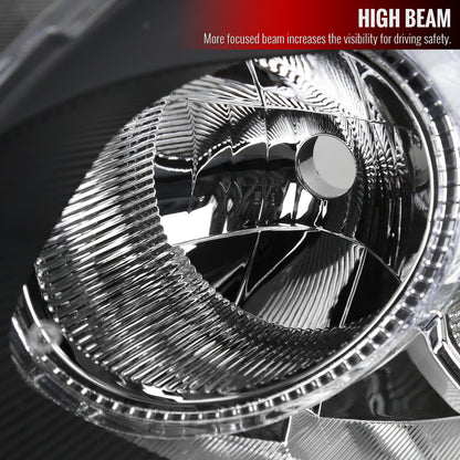 Spec-D 2008-2013 Nissan Rogue/ 2014-2015 Rogue Select OE Style w/ Amber Reflectors Black Headlights