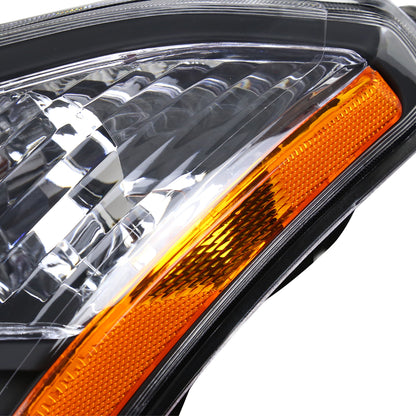Spec-D 2008-2013 Nissan Rogue/ 2014-2015 Rogue Select OE Style w/ Amber Reflectors Black Headlights