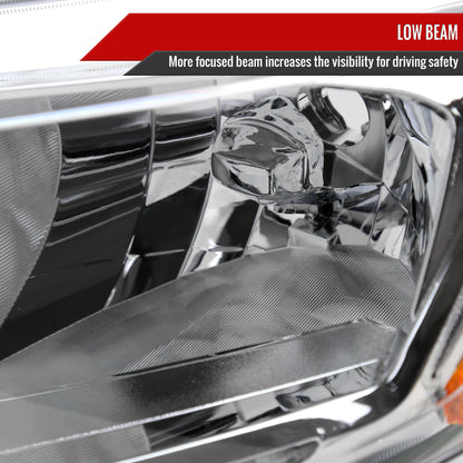 Spec-D 2016 Nissan Rogue Strip OE chrome headlights