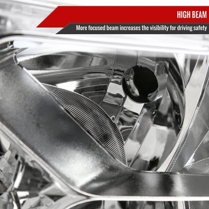 2014 Nissan Rogue Strip OE Spec-D chrome headlights