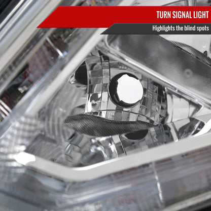 Spec-D 14-2016 Nissan Rogue Strip OE chrome headlights