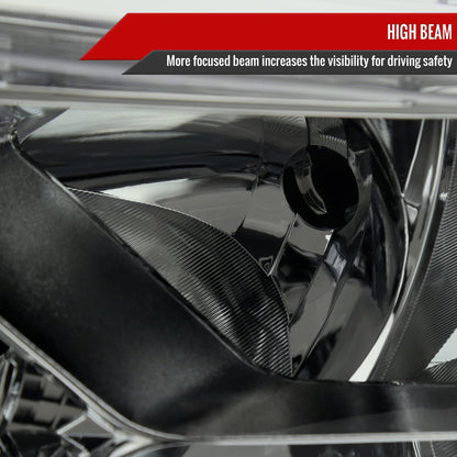 2014 Nissan Rogue Strip OE Spec-D chrome headlights