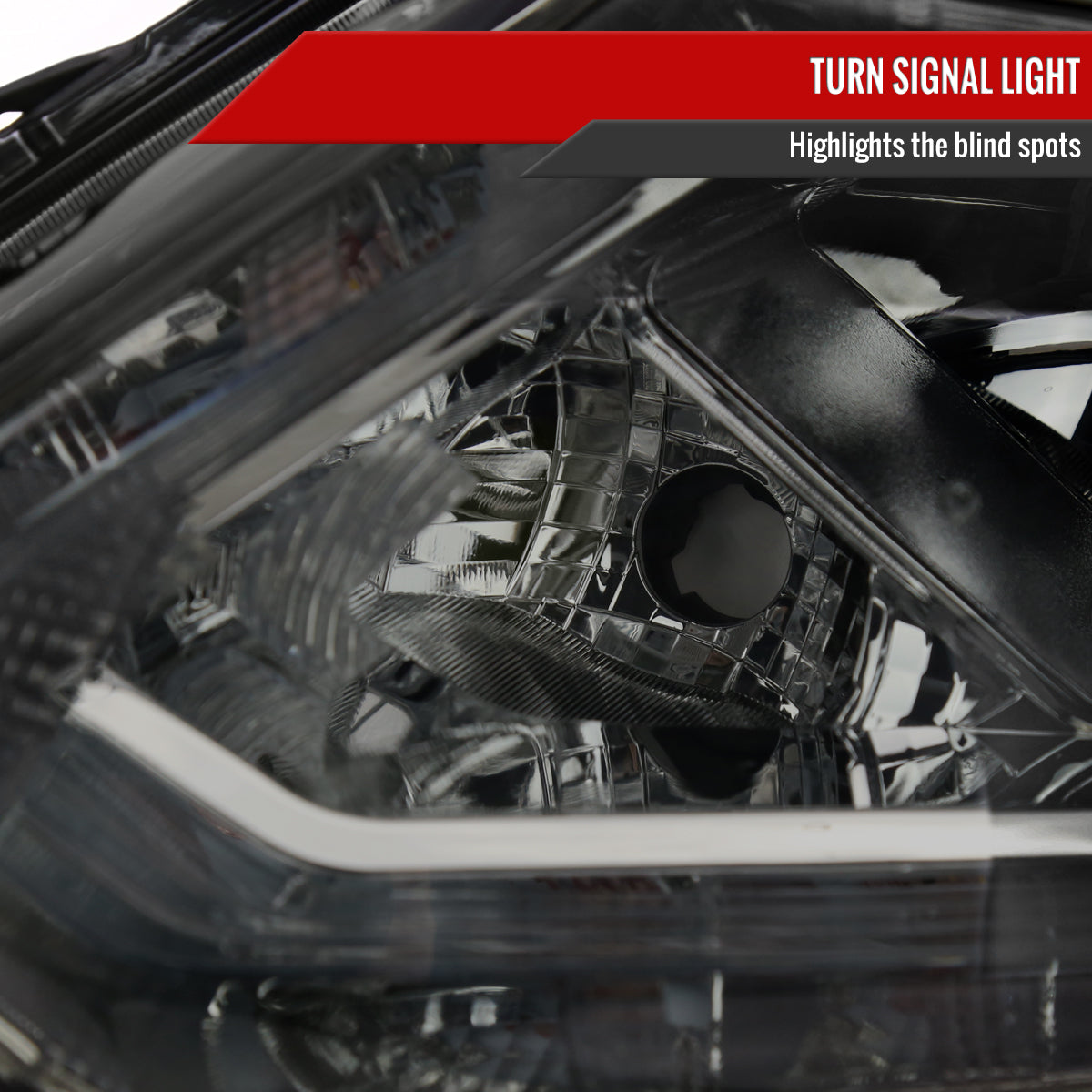 Spec-D 14 Nissan Rogue Strip OE chrome headlights