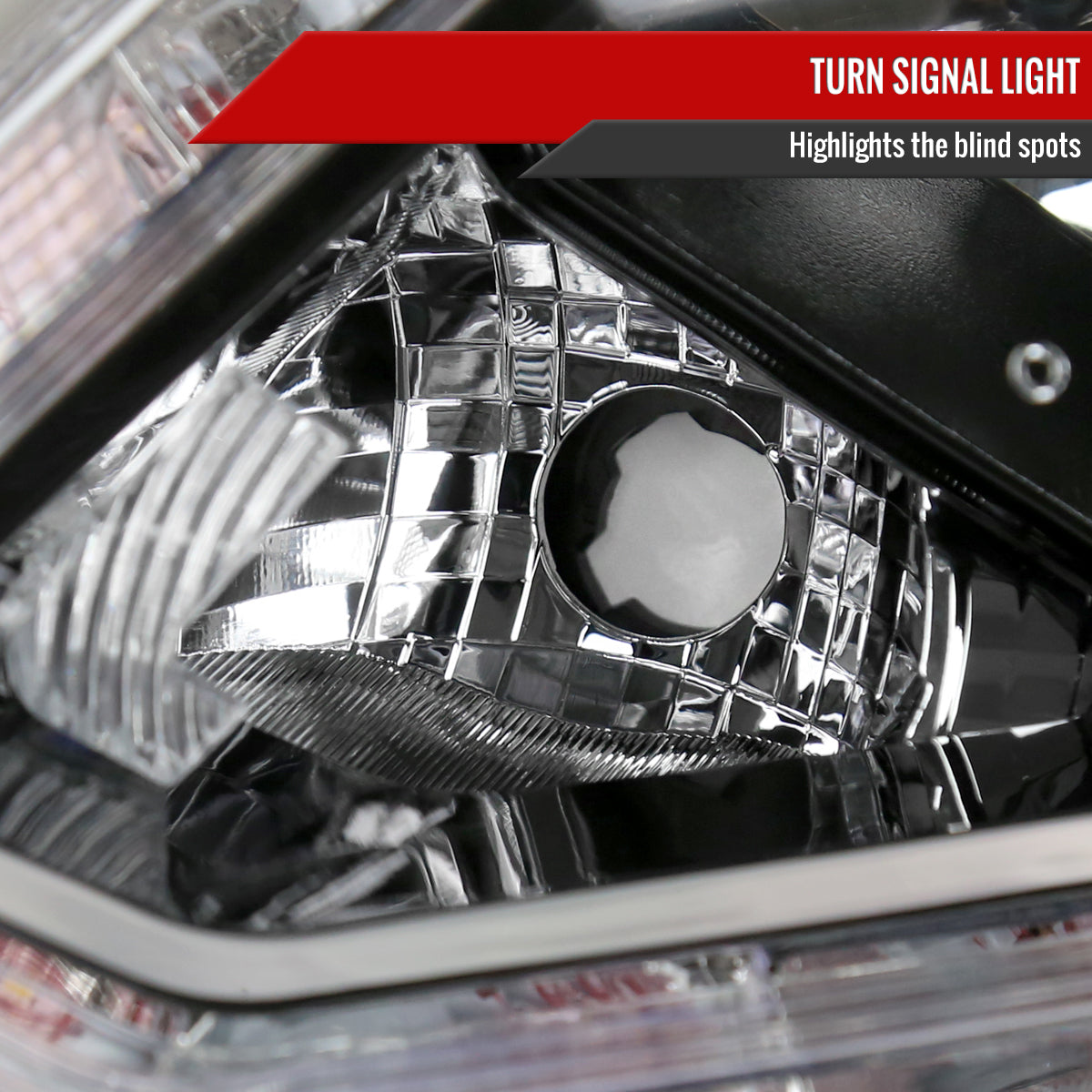 Spec-D 14-2016 Nissan Rogue Strip OE black headlights