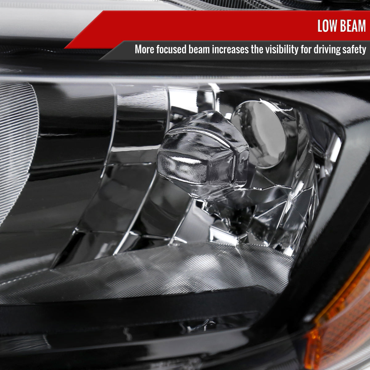 Spec-D 2016 Rogue Strip OE Driver black driver-side headlights