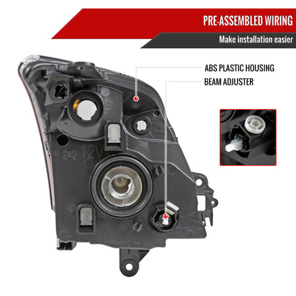 08 Nissan Sentra Factory Spec-D black headlights