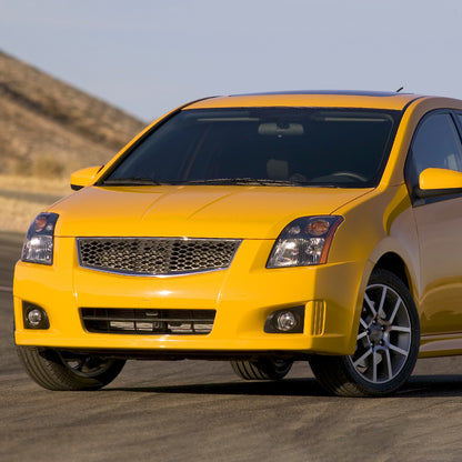 Spec-D 2007-2009 Nissan Sentra OE Style with Amber Reflector Black Headlights