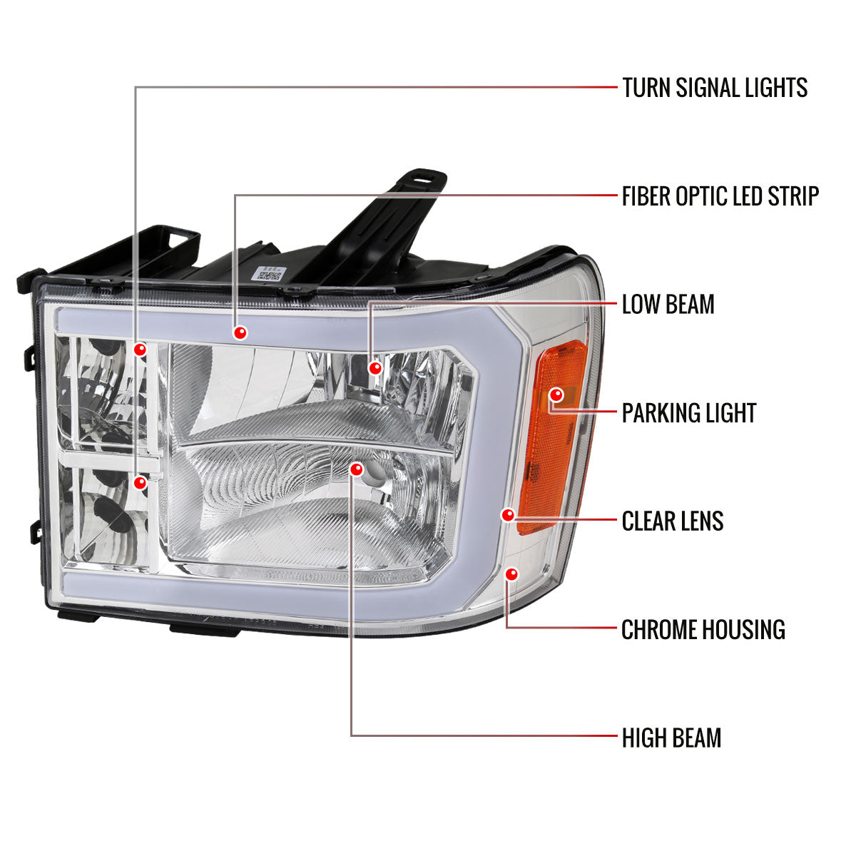 10 GMC Sierra 1500HD 2500HD Spec-D lighting upgrade