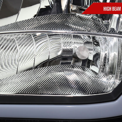 Spec-D 2007-2013 GMC Sierra 1500/2500/3500 LED Bar OE Style Black Headlights