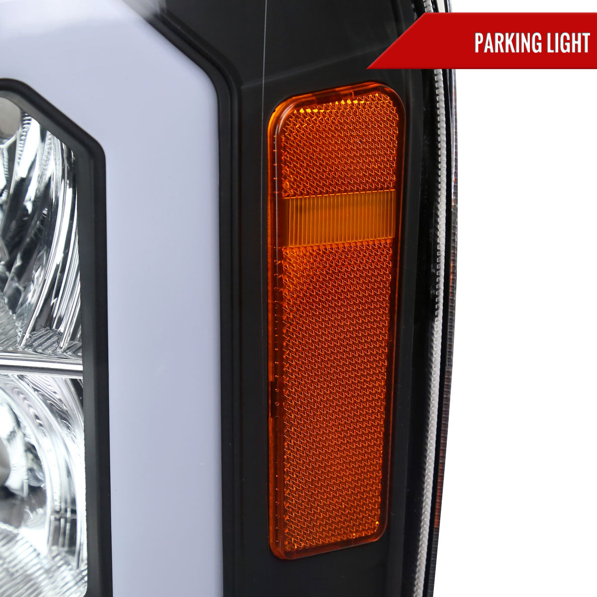 08 GMC Sierra OE Blk Spec-D headlights