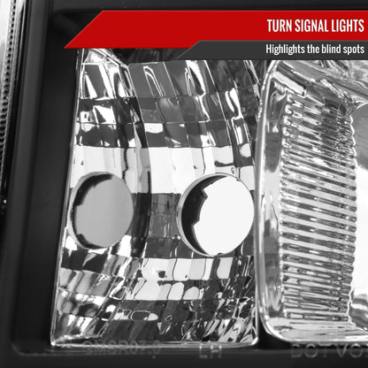 Spec-D 2007-2014 GMC Sierra OE Style Black Headlights