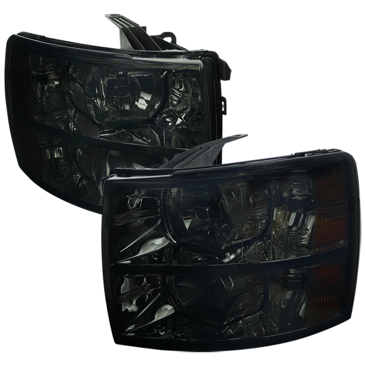 Spec-D 2007 Chavy Silverado 2500HD 3500HD smoked headlights upgrade