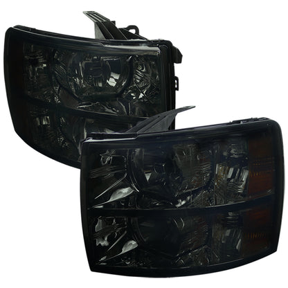 Spec-D 2007 Chavy Silverado 2500HD 3500HD smoked headlights upgrade