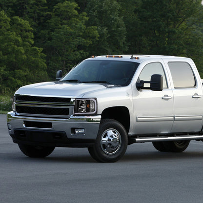 Spec-D 2007-2013 Chevrolet Silverado 1500/ 2007-2014 Silverado 2500HD 3500HD LED OE Style w/ Amber Reflector Black Headlights