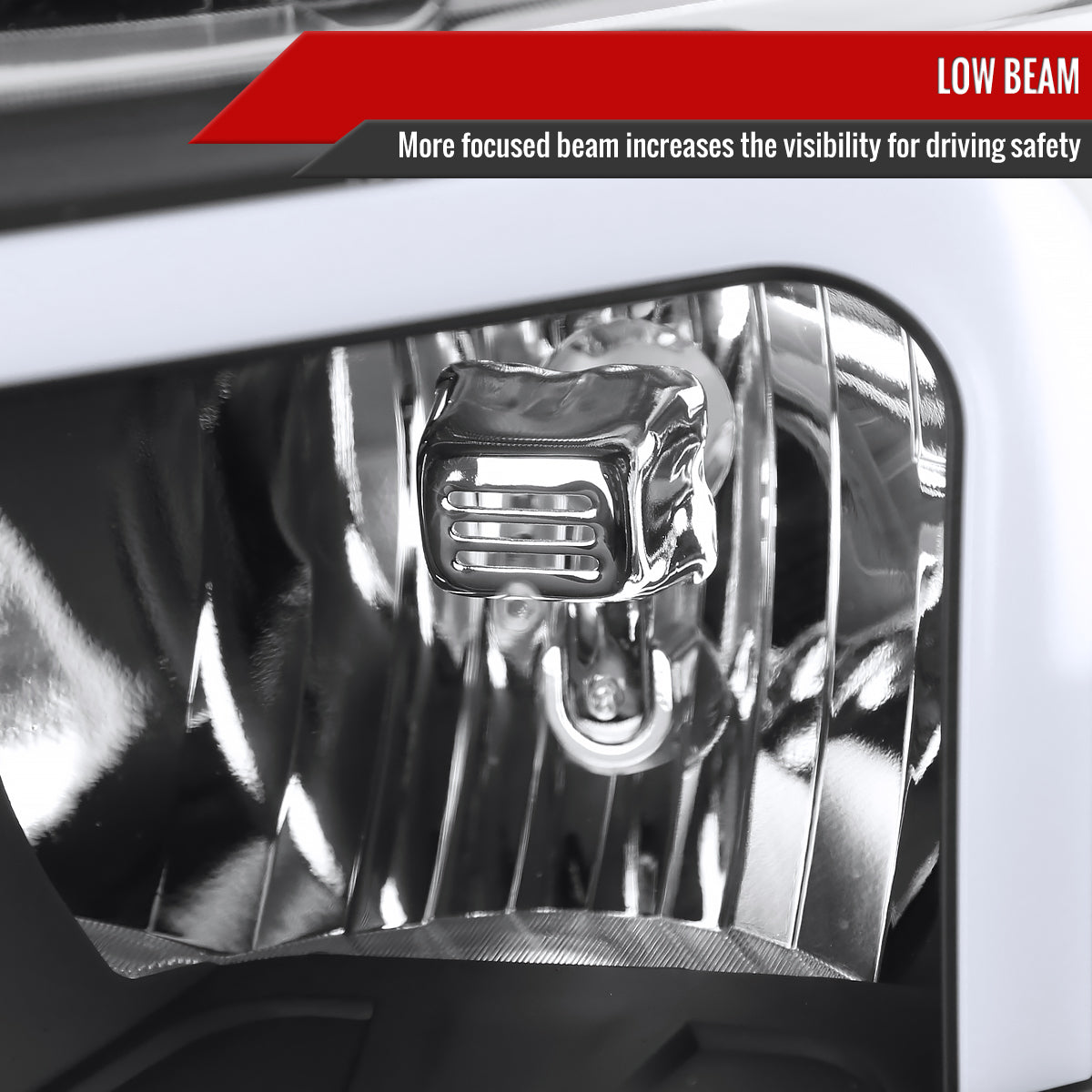 Spec-D 2009 Silverado 2500HD 3500HD black LED Bar headlights