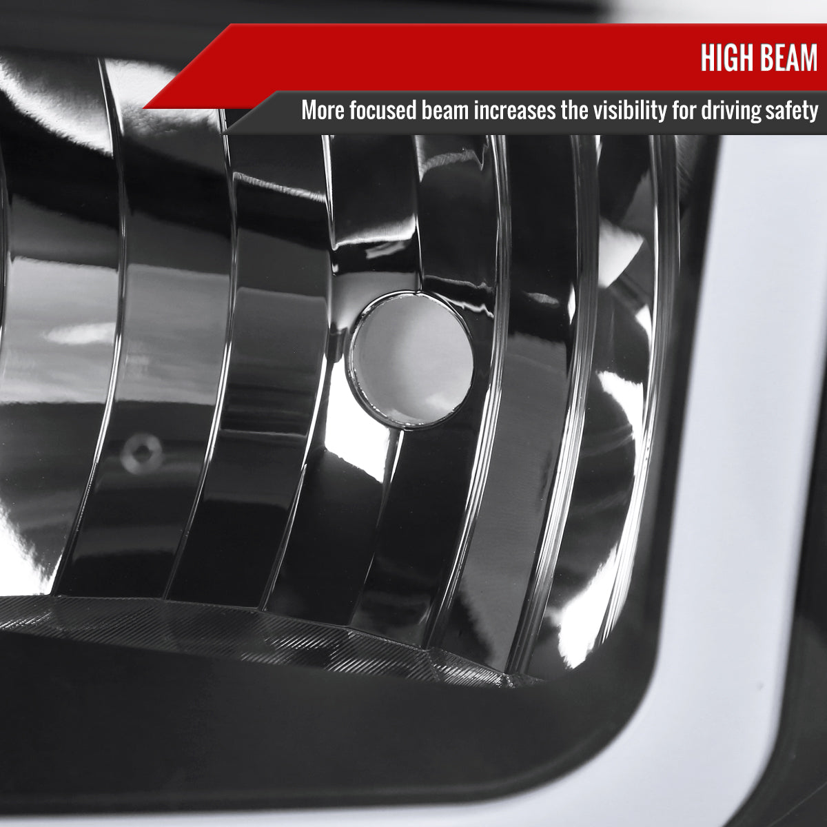 2010 Silverado 2500HD 3500HD Spec-D black LED Bar headlights