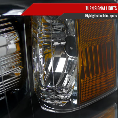 Spec-D 2007-2013 Chevrolet Silverado 1500/ 2007-2014 Silverado 2500HD 3500HD OE Style Black Headlights