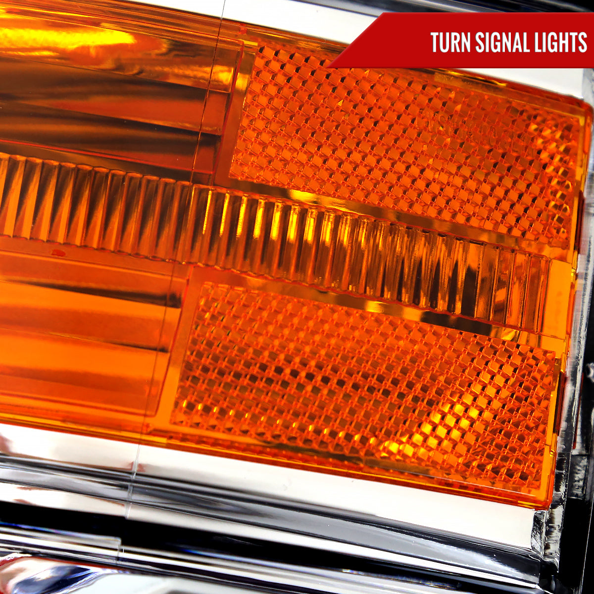 Spec-D 14 Chevy Silverado Factory style chrome LED bar headlights