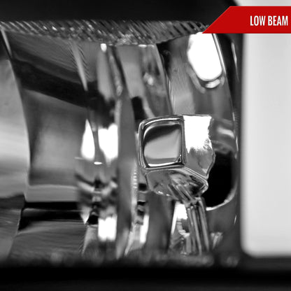 Spec-D 2014 Chevy Silverado OE black headlights