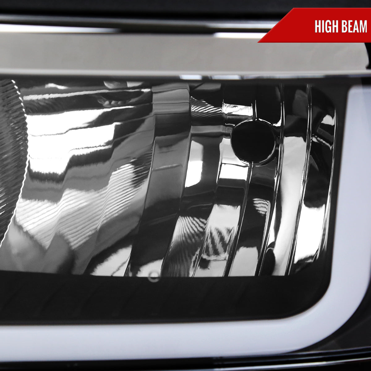 2015 Chevy Silverado OE Spec-D black LED bar headlights