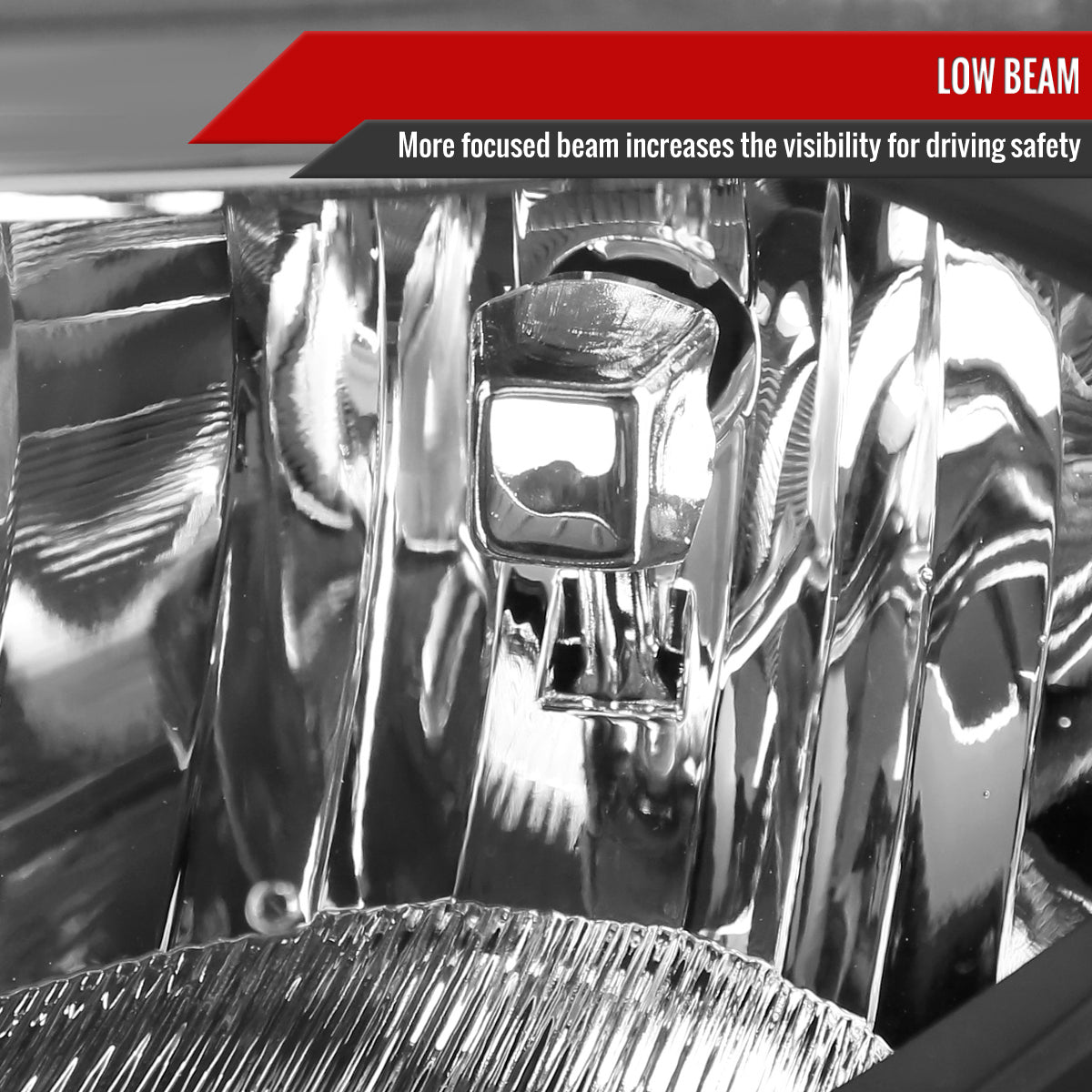 Spec-D 2014 Chevy Silverado Factory black headlights