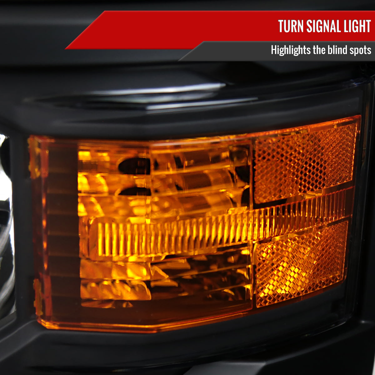 Spec-D 2014 Chevy Silverado OE V2 black custom headlights