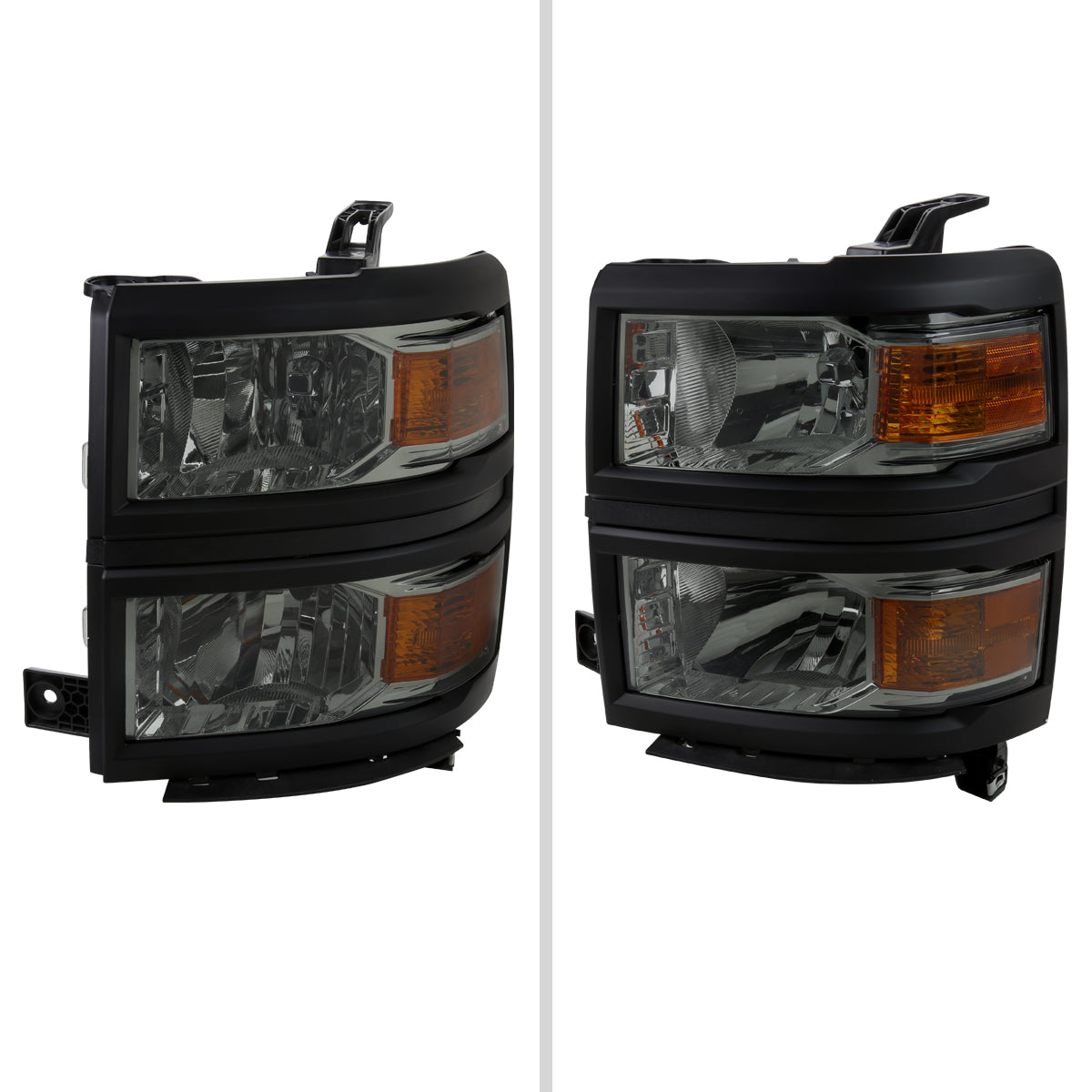 2015 Silverado OE Blk Trim Spec-D chrome aftermarket headlights