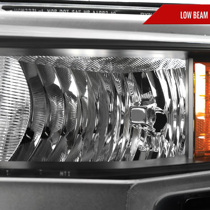 Spec-D 2021 Silverado Driver Left Side black driver-side headlights