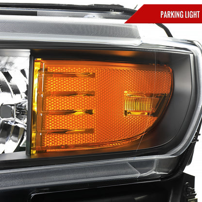 Spec-D 2020 Silverado Driver Left Side black driver-side custom headlights