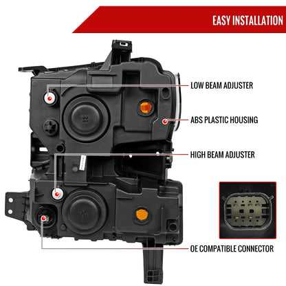 Spec-D Silverado PS Right Side 21 passenger-side headlights