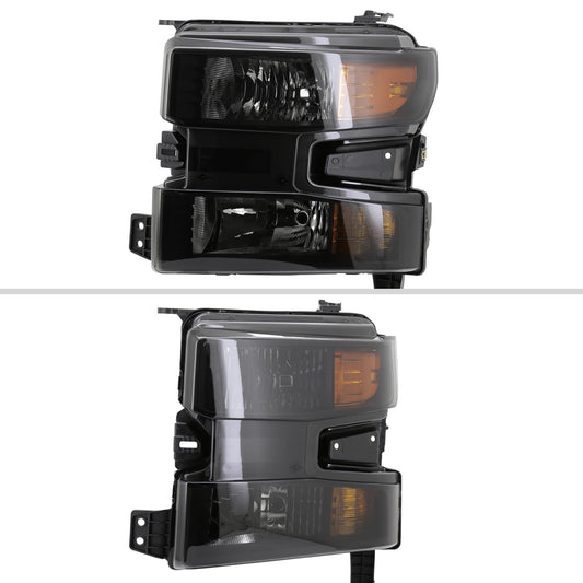 2020 Chevy Silverado OE Pro Spec-D black aftermarket headlights