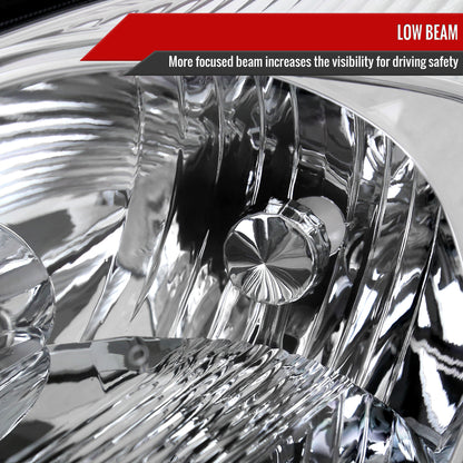 Spec-D 2004 Sienna OE Amber chrome headlights