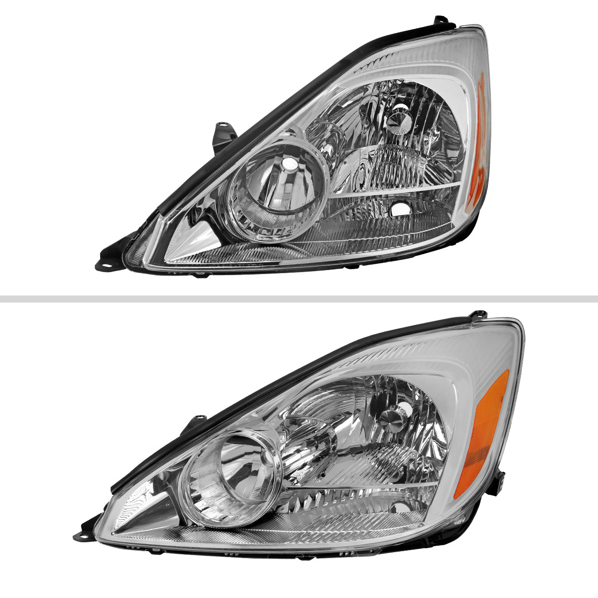 Spec-D 2004 Sienna Driver Left Side chrome driver-side headlights upgrade