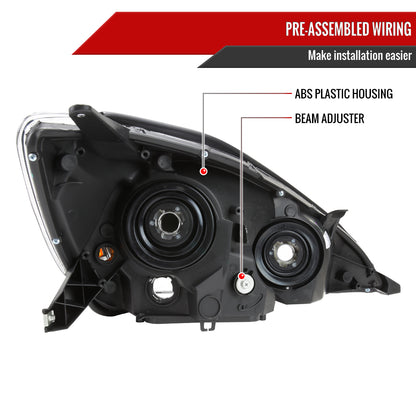 Spec-D 04 Sienna Driver Left Side chrome driver-side headlights